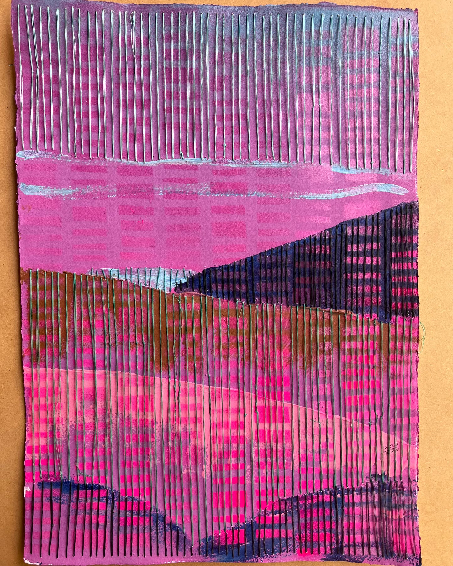 Urban Landscape: Mt Bogong Magenta A3