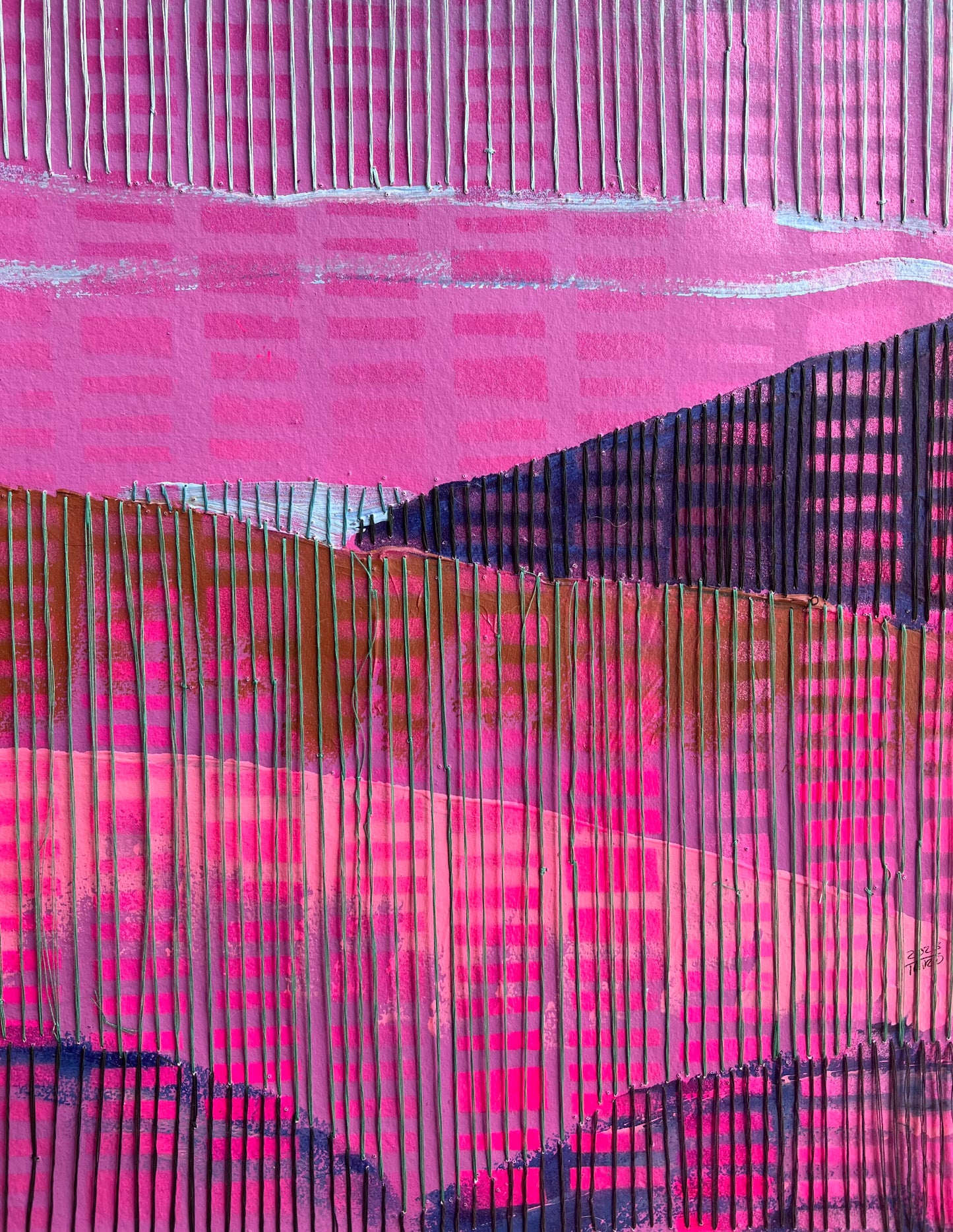 Urban Landscape: Mt Bogong Magenta A3